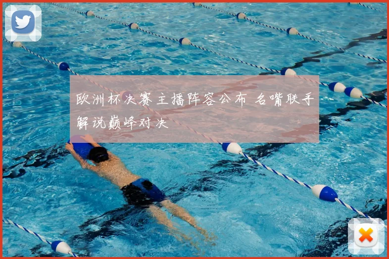 欧洲杯决赛主播阵容公布 名嘴联手解说巅峰对决