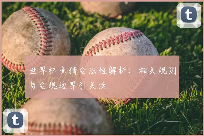 世界杯竞猜合法性解析：相关规则与合规边界引关注